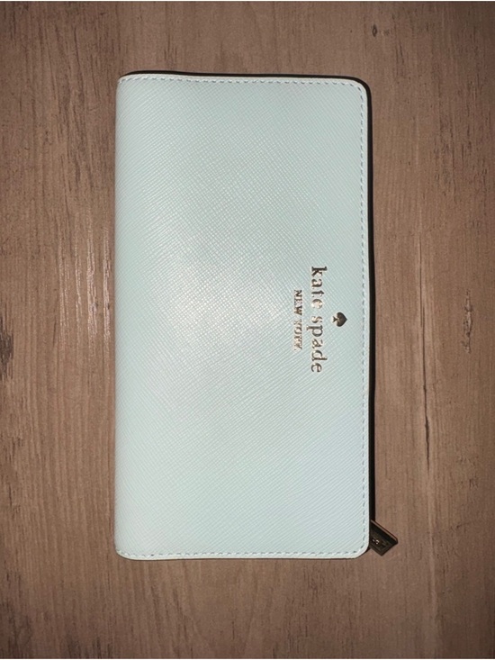 kate spade Handbags - kate spade Mint Green Saffiano Zip-Around Wallet